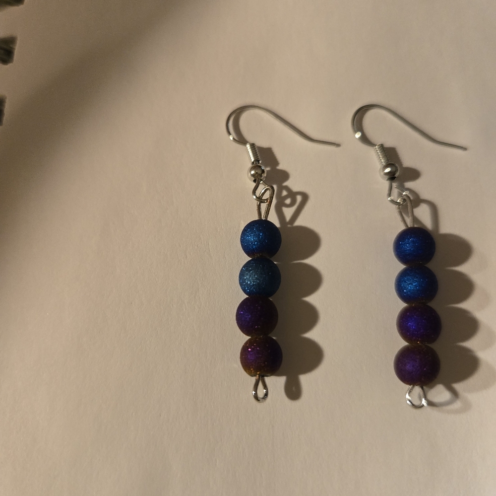 Hand crafted beaded earrings